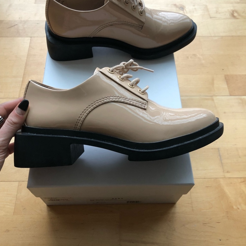 Patent Loafers - Menswear inspired platform Oxfords (8/38.5 runs small)